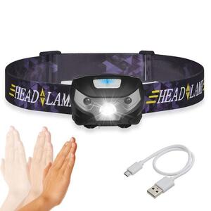 Lampe frontale LED 3000LM avec mini capteur de mouvement