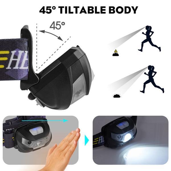 Lampe frontale LED 3000LM avec mini capteur de mouvement – Image 6